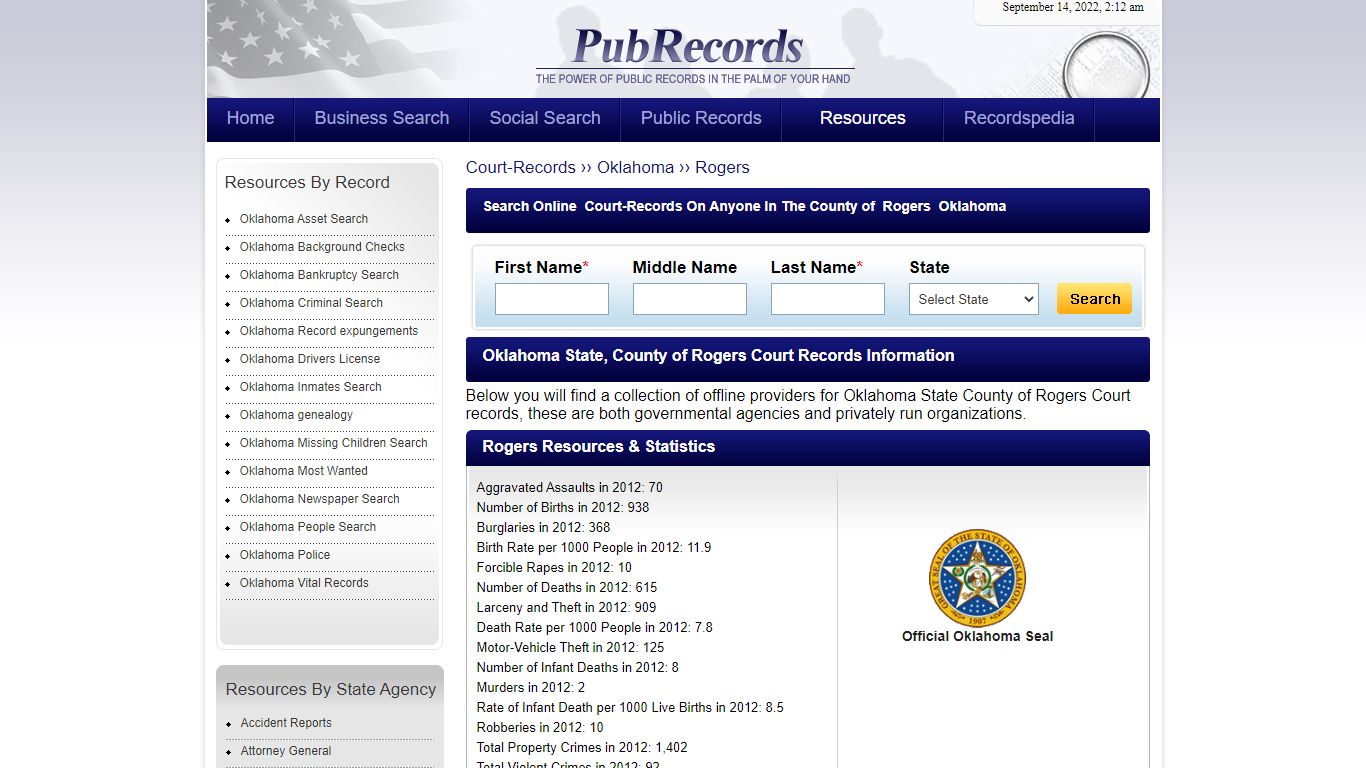 Rogers County, Oklahoma Court Records